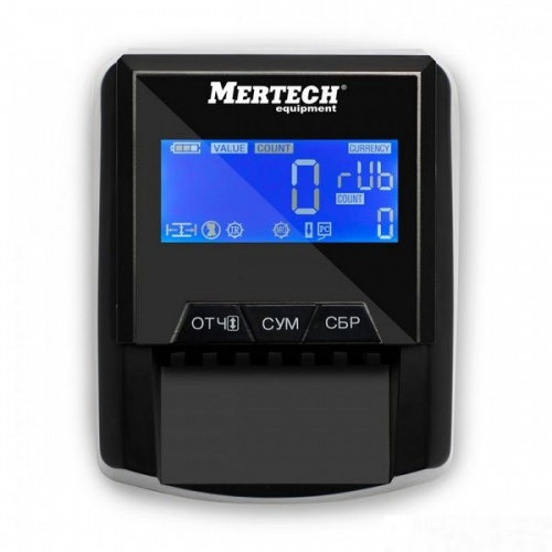 Детектор банкнот Mertech D-20A FLASH PRO LCD с АКБ фото 2