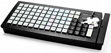 Программируемая клавиатура Posiflex KB-6600U-B черная c ридером магнитных карт на 1-3 дорожки